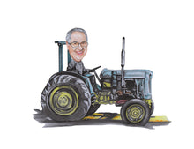 Load image into Gallery viewer, Color portrait with large object - - colour portrait - drawings and portraits from your photos - drawking.com - DrawKing