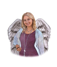 Load image into Gallery viewer, Color Portrait with Angel Wings
