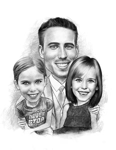 Black & White caricature